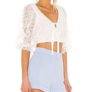 White For Love & Lemons Blouse